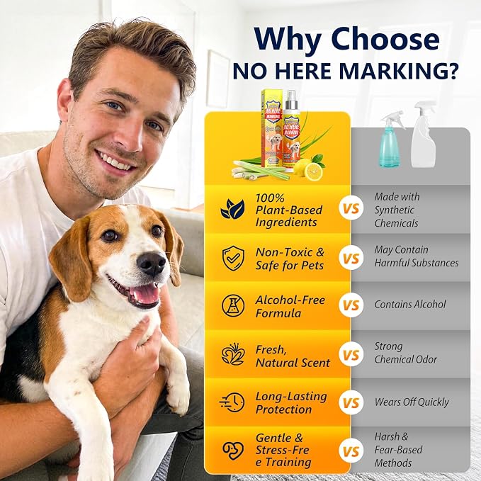 Potty Training Spray for Dogs - Dog Deterrent Spray to Stop Marking & Urinating Indoors or Outdoors - Natural No Pee Training Aid for Puppies - Safe for Furniture, Carpet & Floors - Puppy Essentials