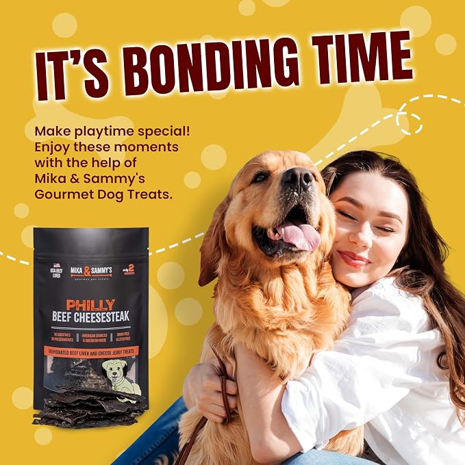 Mika & Sammy's Gourmet Beef Liver Jerky Dog Treats Made in the USA. (Beef Cheese 12 oz)