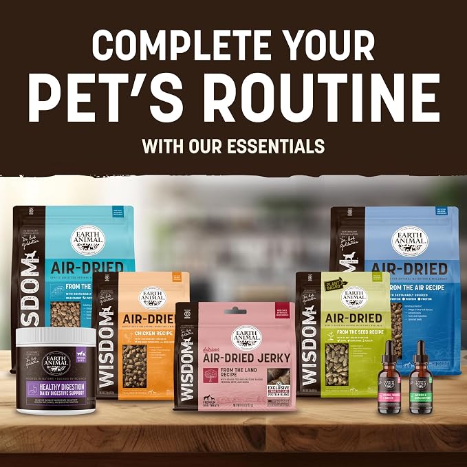 Earth Animal No Hide Strips - Natural Rawhide Free Dog Chew Strips, Salmon - 16 Count