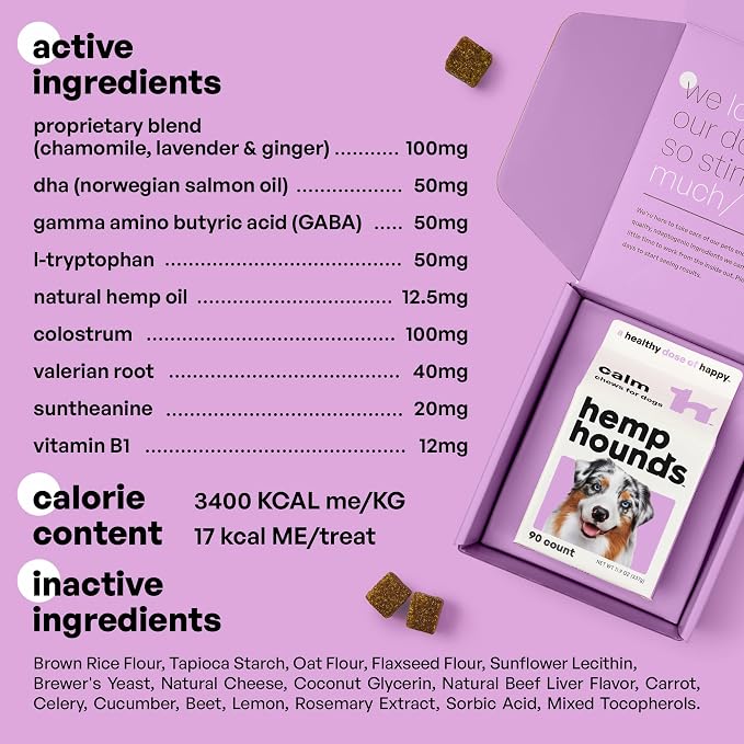 Hemp Hounds - Adaptogenic Dog Allergy Chews - Dog Calming Chews Bundle