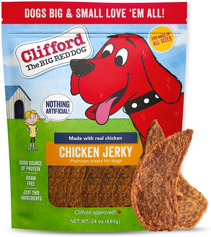 Clifford® Bundle - Snuffle Treat Mat + Chicken Jerky Dog Treats (24oz)