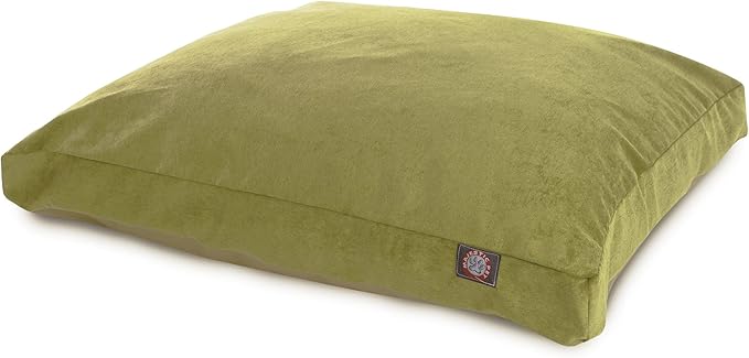 Majestic Pet Villa Rectangle Dog Bed Washable – Non Slip Comfy Pet Bed – Crate Bed with Removable Washable Cover – Kennel Bed for Sleeping, Polyester Fiber, Medium, Apple