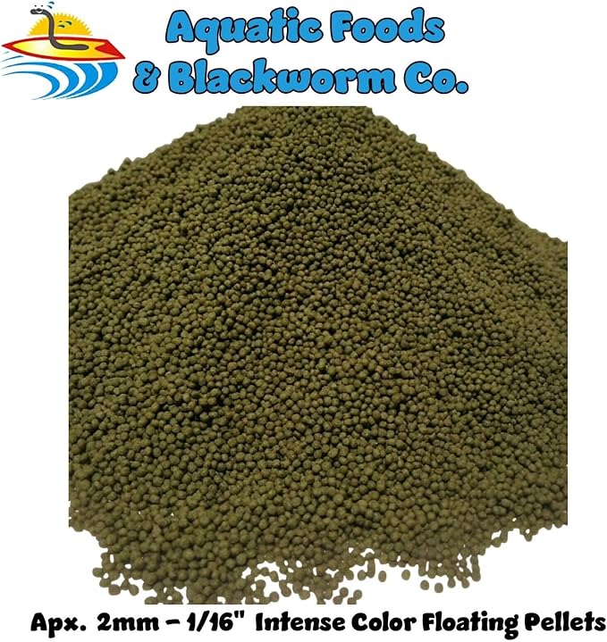 26-lbs 2mm Koi & Pond Fish Intense Color Enhancing Floating Pellets with Krill, Astaxanthin, Shrimp Meal, Anchovy Fish Meal. 2mm - 1/16" Intense Color Floating Pellets...26-lb Box