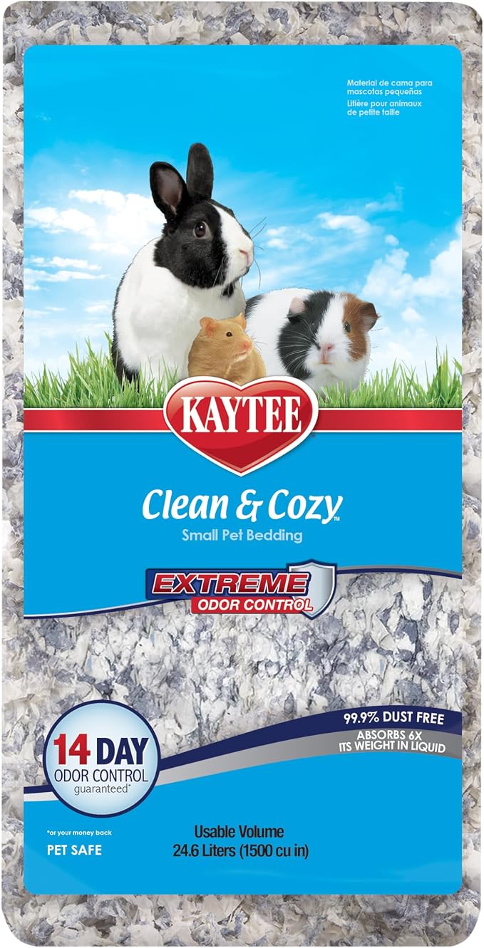 Kaytee Clean and Cozy Extreme Odor Control Bedding for Small Pets, 24.6 Liter