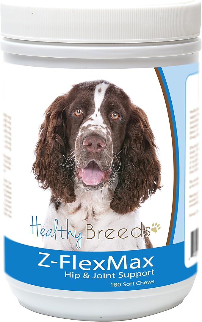Healthy Breeds English Springer Spaniel Z-Flex Max Dog Hip and Joint Support 180 Count
