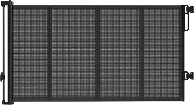 Upgraded 120 inch Retractable Baby Gates Extra Wide with Reinforced Strip Design, Mesh Saftey Gate for Pets, 42" Extra Tall Retractable Gates, 10 FT Retractable Dog Gate for Indoor/Outdoor