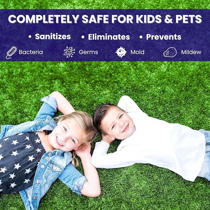BioTurf Granular Turf Infill – Yard Odor Eliminator for Artificial Grass & Dog Runs – Natural Turf Deodorizer for Pet Urine & Feces Neutralizer – Safe for Kids & Pets – 1 Gallon Pail