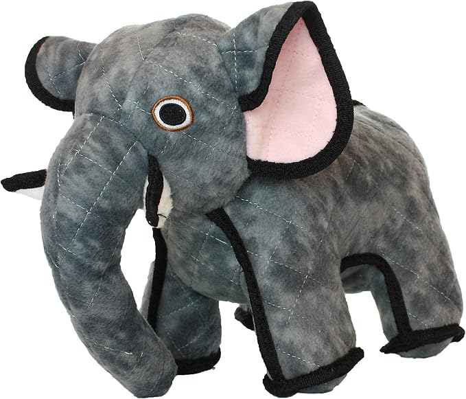 TUFFY® - 2 Pack Original : Elephant Dog Toy : : Ultra Durable Plush Toy with Multiple Layers & Reinforced Seams, Washable and Floats, Original Construction
