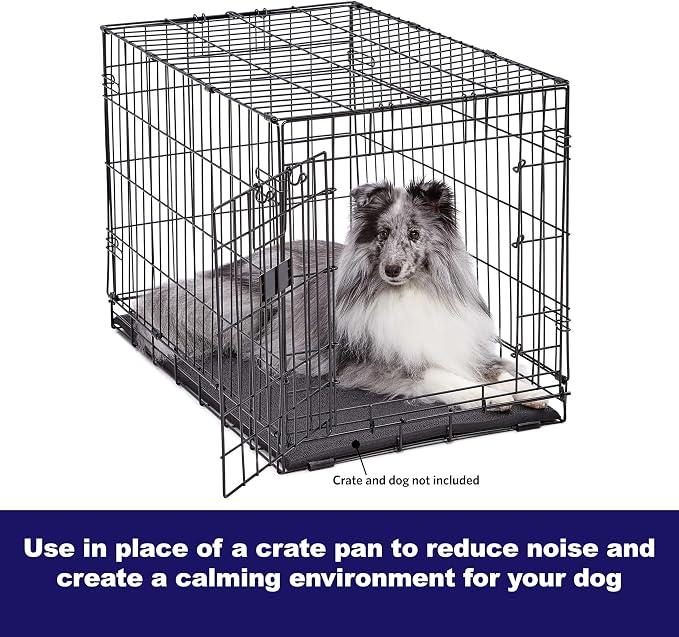 MidWest Homes for Pets Cushioned Dog Crate Mate, 36 inch Black