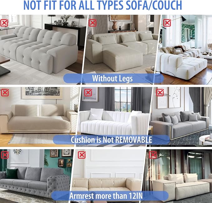 Cat Scratch Couch Protector with Natural Sisal for Protecting Couch Sofa Chair Furniture 23.6" L*19.7" W(Smoke Gray, Left Hand)