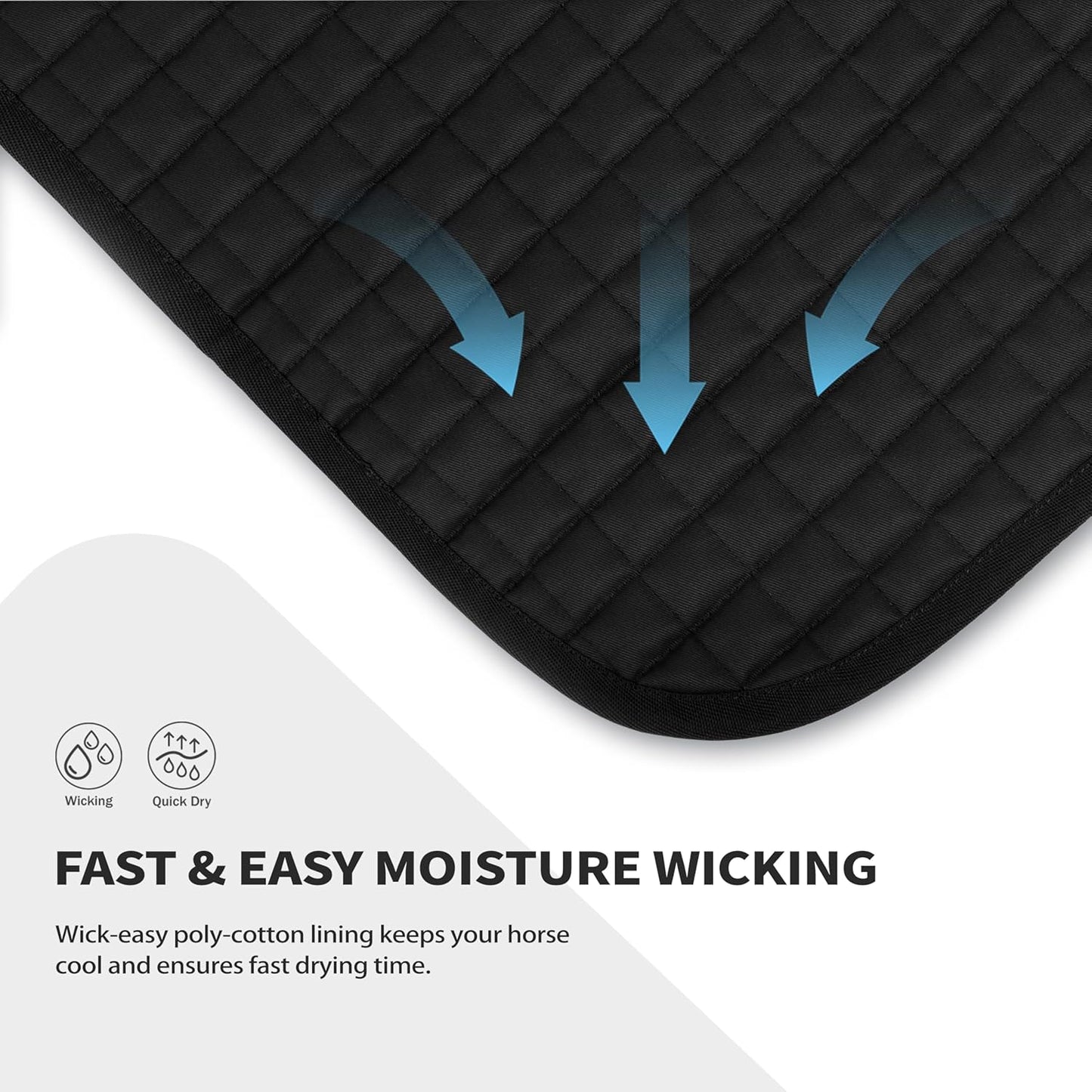 Tackmore Western Saddle Pad Breathable, Shock-Absorbing Saddle Pad