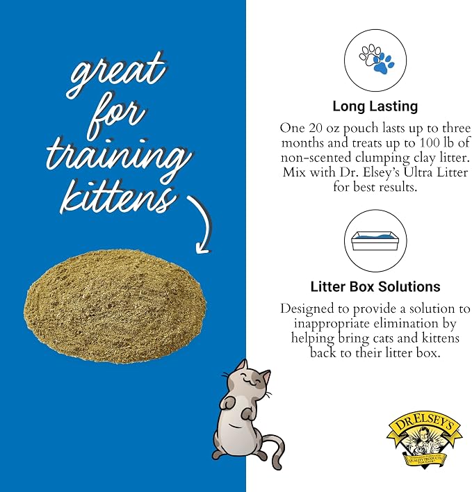 Dr. Elsey's Litter Box Attractant - Ultra Litter Attractant - 20 oz Pouch - Feline Behavior Modification & Training Tool