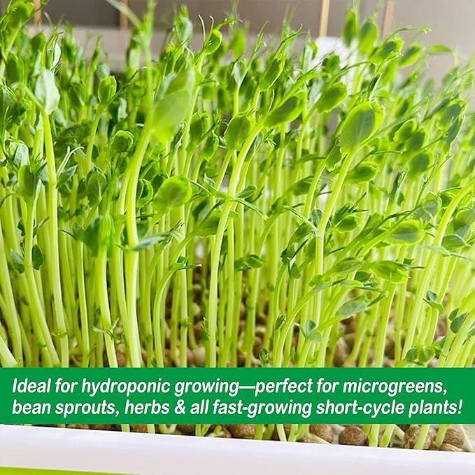 1 Roll 10" x 100" Microgreen Growing Trays Mat, Jute Fiber Grow Mats, Natural Fiber Grow Kit for Germination Tray, Perfect for Sprout Wheatgrass, Bean Sprouts, Hydroponic Seed Growing
