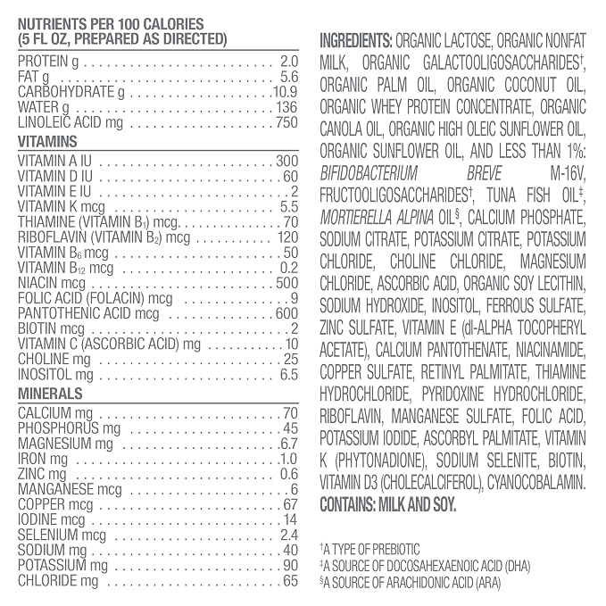 Happy Baby Organic Stage 1 Baby Formula, 22.9 OZ