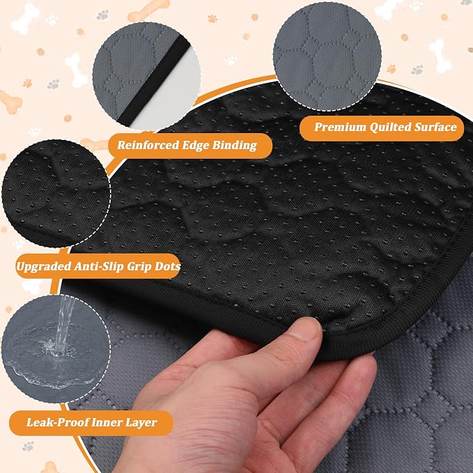 Washable Pee Pads for Dogs 2 Pack Reusable Puppy Pads Super Absorbent Waterproof Non Slip Dog Potty Training Pad 36x55 Inch for Large Dogs Crate Playpen Floor Protection