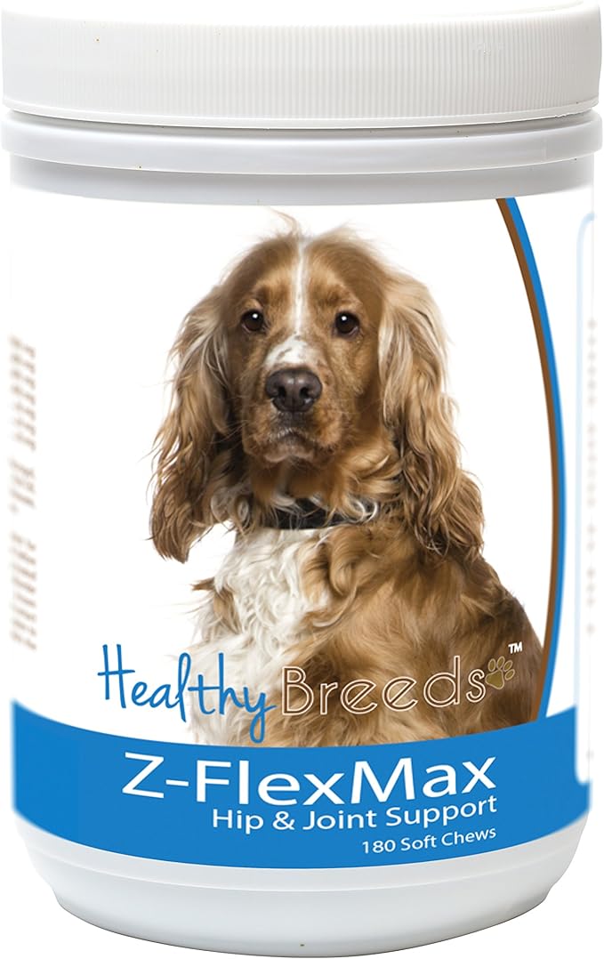 Healthy Breeds English Cocker Spaniel Z-Flex Max Dog Hip and Joint Support 180 Count