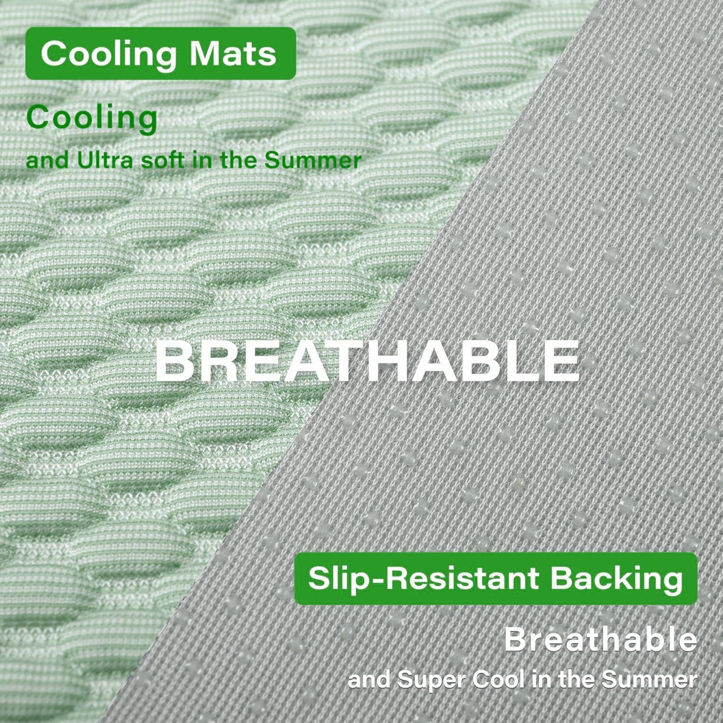 MICROCOSMOS Pet Cooling Mat & Sleeping Pad- Breathable Bubble Surface, EZ Clean. Keep Cooling for Pets, Kids and Adults in Summer.(Green, 36" x 36")