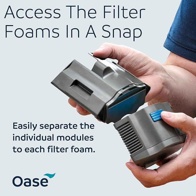 Oase BioPlus Thermo 200 Compact Internal Filter for Clean & Clear Aquarium Water – Easy Maintenance, Discreet Corner Mount, Integrated Heater, For Freshwater Tanks up to 55 Gallons