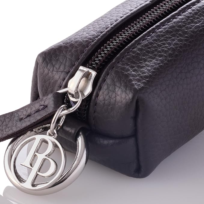Rein - The Recycled Vegan Leather Pouch Durable Heavy Duty Bag Holder, Leash Attachment Made With Sustainable Materials, Custom Hardware for Small, Medium & Large Dogs, Chocolate Espresso
