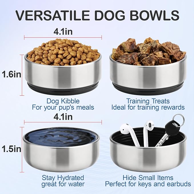 Mothers Day Gifts for Dog Lover/Dog mom, Portable Dog Water Bottle & Bowl, for Car trip, Hiking, Camping, 32 oz Insulated, 2 Pcs