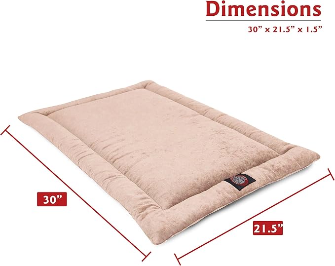 Majestic Pet 720570930162 Villa Crate Dog Bed Mat, Pearl, 30"
