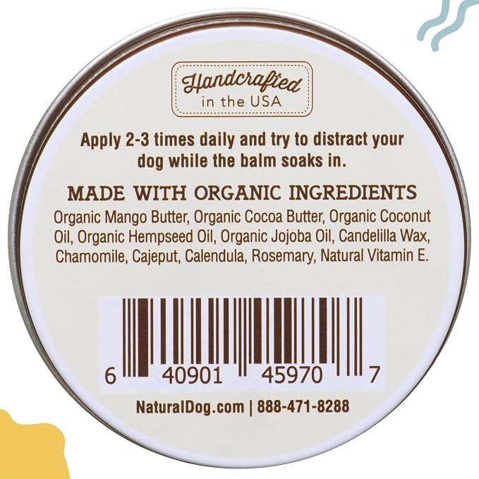 Natural Dog Company PAWDICURE Bundle, Paw Soother + PawTection Dog Paw Balms, Protect and Heal Dry, Cracked Dog Paw Pads, Organic, All Natural Ingredients, 1oz Tins