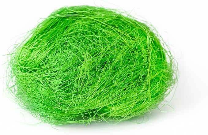 SuperMoss (29945) Natural Sisal Fiber Strands | Decorative Basket Filler, Gift Box Shred, Craft Twine & Vase Decor | Perfect for Cat Toys, Indoor Plants, and Floral Arrangements, 108 cu in, Chartreuse