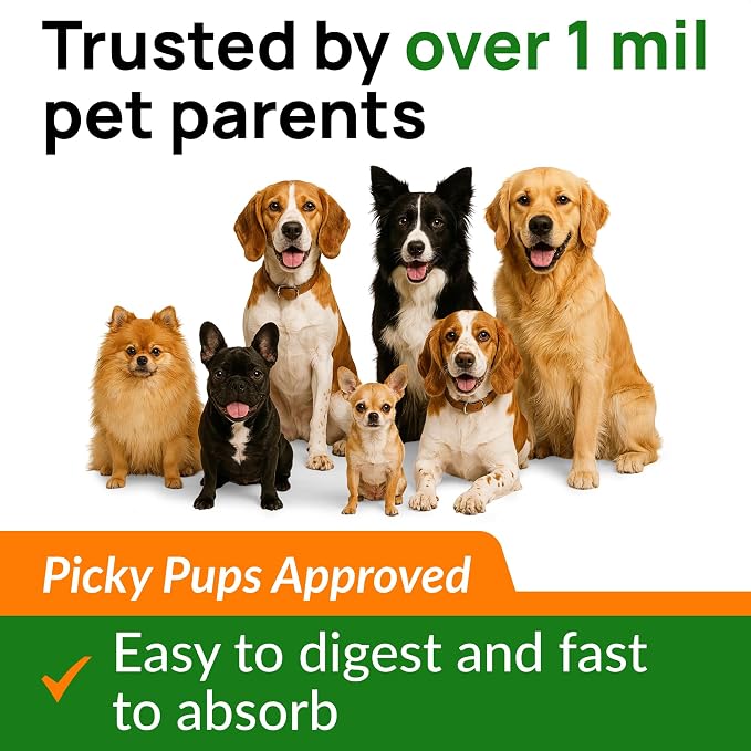 PAWFECTCHEW Pumpkin Powder for Dogs - 8oz Powdered Supplement High Fiber for Dogs Stool Softener - Treat Diarrhea, Constipation, Upset Stomach, Food Sensitivity - Improve Digestion - Made in USA