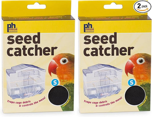Prevue Pet Products 820B Mesh Bird Seed Catcher, Black, Small/7" (Pack of 2)