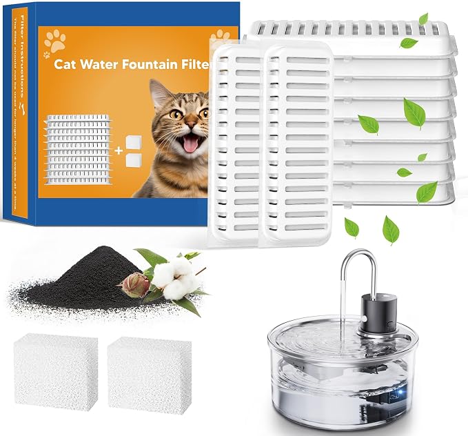 Wireless Cat Water Fountain Glass DIY - 108oz/3.2L Automatic Ultra-Quiet Cat Water Fountain Cordless, Glass Battery Operated Pet Fountain Rechargeable Water Dispenser for Cats, Puppy, Multiple Pets