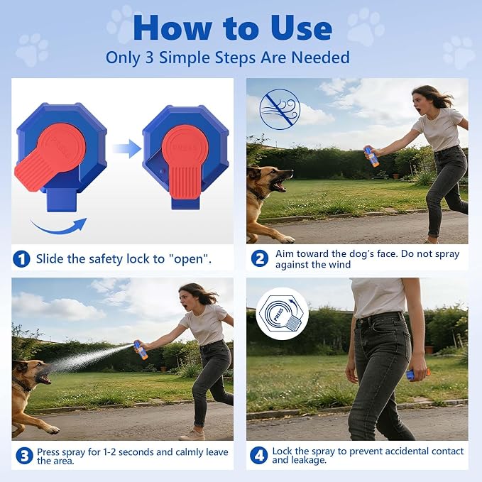 Citronella Dog Deterrent Spray, Animal Deterrent Spray, Humane Deterrent Spray Spray to Deter Animals & Outdoor Use, Citronella Spray Deterrent, 70ml / 2.37Oz