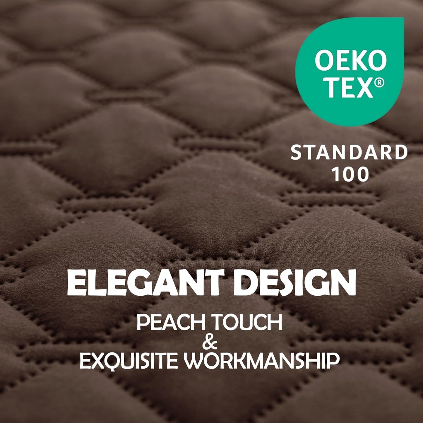 gogobunny 100% Double-Sided Waterproof Dog Bed Cover Pet Blanket Sofa Couch Furniture Protector for Puppy Large Dog Cat, Reversible (68x82 Inch (Pack of 1), Dark Chocolate/Light Chocolate)