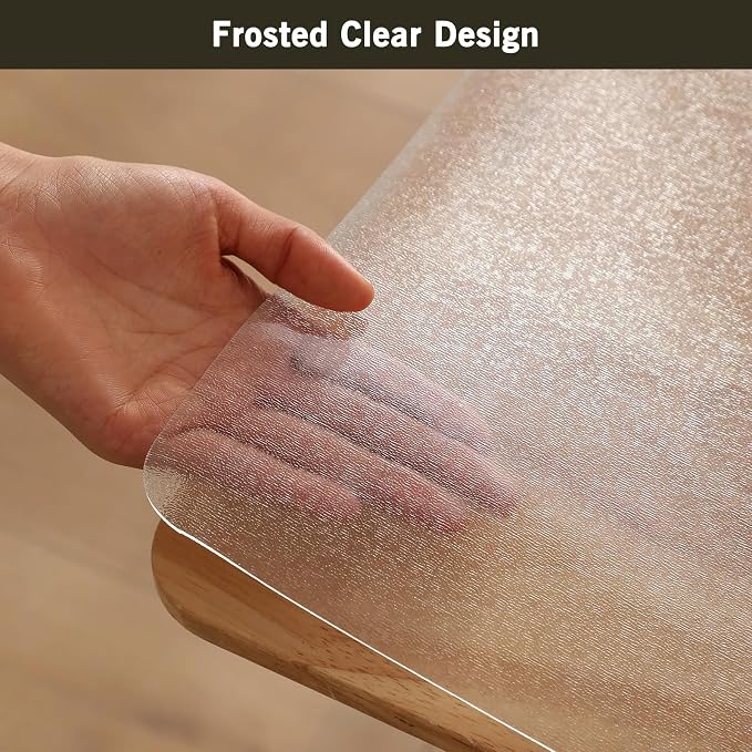 2x3ft Clear PVC Floor Mat, 2mm Thick Waterproof Protective Mat for Hard Floors, Under Refrigerator, Pet Bowls, or Appliances – Cuttable, Easy to Clean