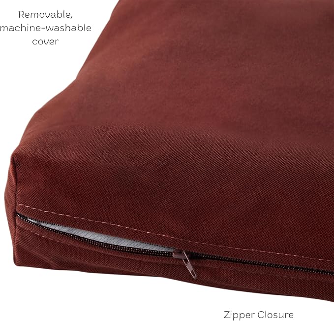 Happy Hounds Cooper Deluxe Reversible Crate Pad - Extra Large - Burgundy