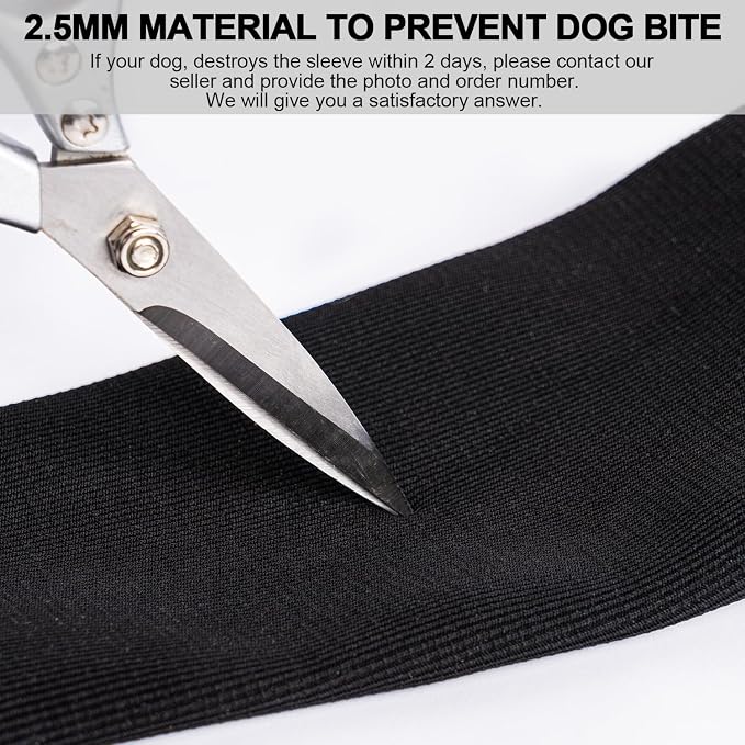 Front Leg Dog Recovery Sleeves - Cone Collar Alternative, Waterproof Abrasion-Resistant Washable 2.5mm Thick, Prevents Licking, Keeps Wounds Dry, 24-Hour Wear (Black, XS)