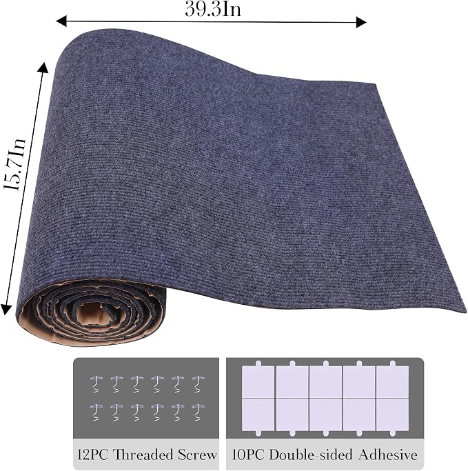 2 Pack Cat Scratch Furniture Protector Trimmable DIY Climbing Scratching for Indoor Couch Protector from Cat Claws, Walls and Tower Replacement (Grey, 15.7'' x 39.3'')