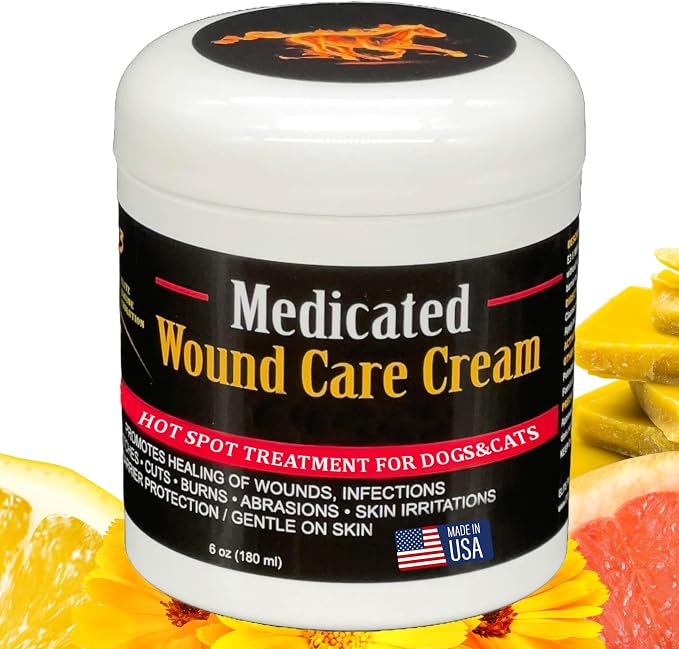 E3 Medicated Hot Spot Cream for Dogs - Hot Spot Treatment for Dogs, Dog Hot Spot Remedy, Cuts, Wounds - Hotspot Relief - Fast-Acting, Soothing Formula