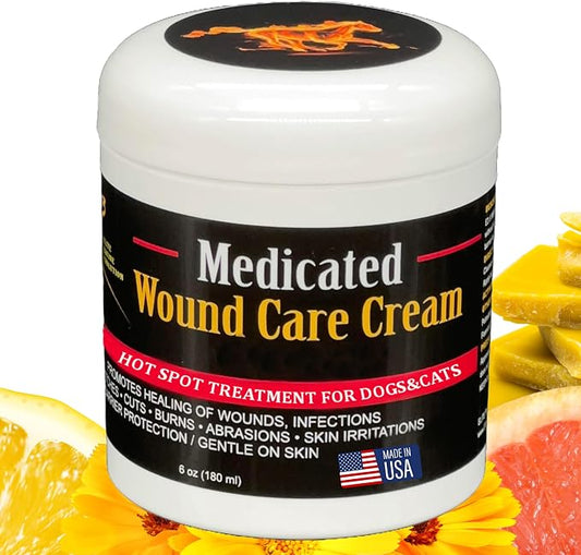 E3 Medicated Hot Spot Cream for Dogs - Hot Spot Treatment for Dogs, Dog Hot Spot Remedy, Cuts, Wounds - Hotspot Relief - Fast-Acting, Soothing Formula