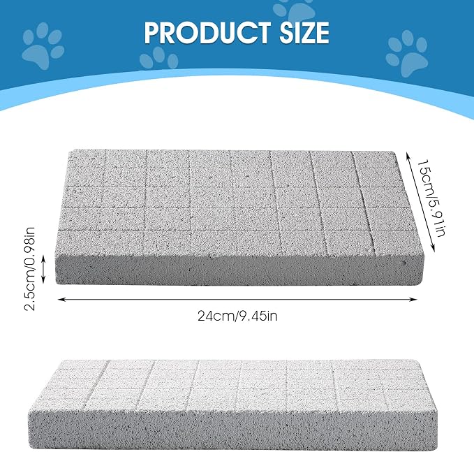 4 Pcs Rabbit Scratch Pads Bunny Grinding Claw Boards Rabbit Chew Stone Bunny Toys for Rabbits Small Animals Teeth Grinding Stone Chew Treat Toys for Hedgehog Chinchilla Hamster Gerbil Rat Digging Pads