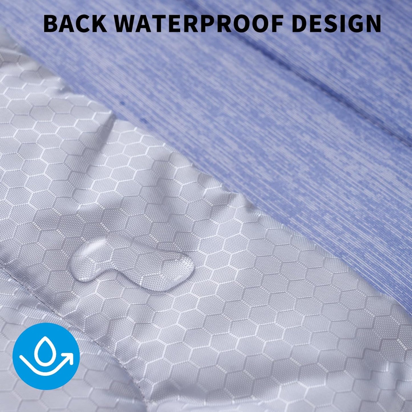 MARUNDA Dog Cooling Mat, 36" x 24" Thicken Waterproof Cooling Mat for Extra Large Dog, Q-MAX>0.5 Ice Cool Fabric-Cool on Contact，Easy Washable Pet Pad in Summer (36" x 24" (L-Crate), Blue)