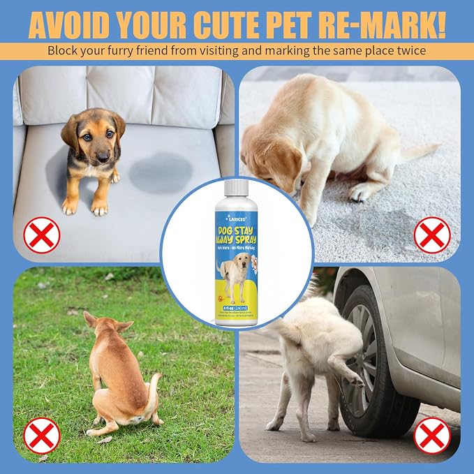 8 Oz Stop Peeing Spray for Dogs Indoor - Safe, Gentle Spray for Dogs - Natural Solution for Dogs to Discourage Unwanted Urination in The House