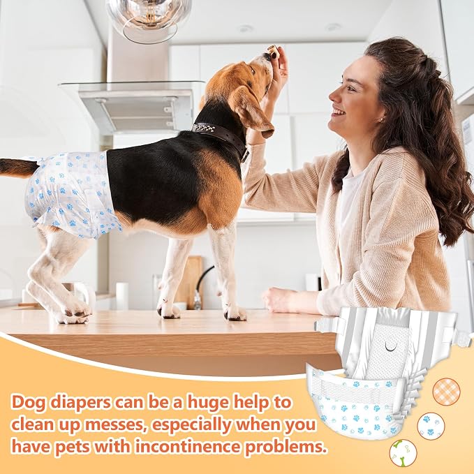 Pet Soft Dog Diapers Female - Disposable Puppy Diapers, Cat Diaper 36pcs XSmall