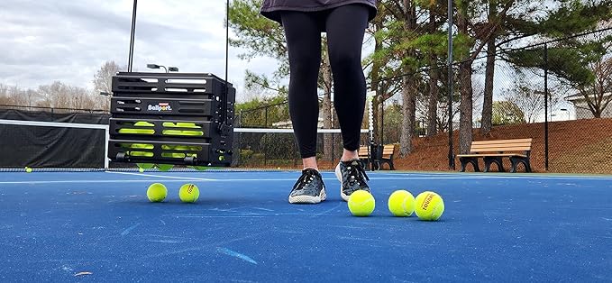 Tourna Pressureless Tennis Balls with 40 Ball Vinyl Tote, Yellow