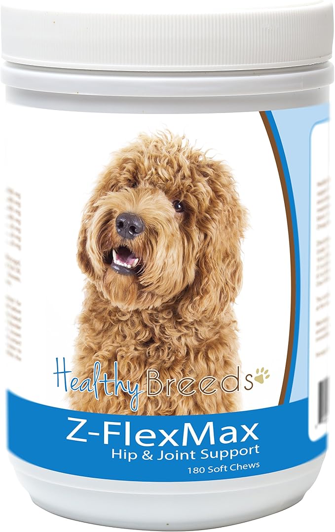 Healthy Breeds Labradoodle Z-Flex Max Dog Hip and Joint Support 180 Count