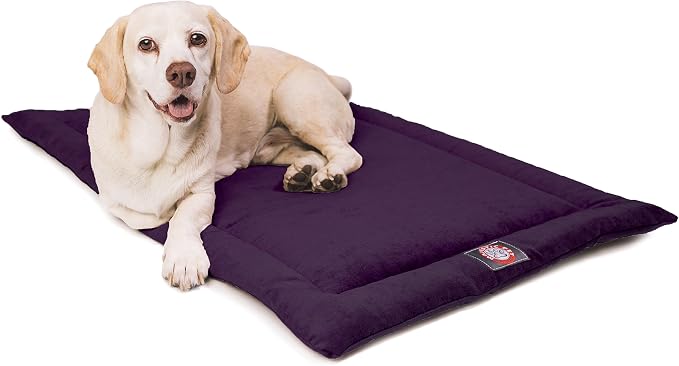 Majestic Pet 720570929876 Villa Crate Dog Bed Mat, Aubergine Purple, 36"