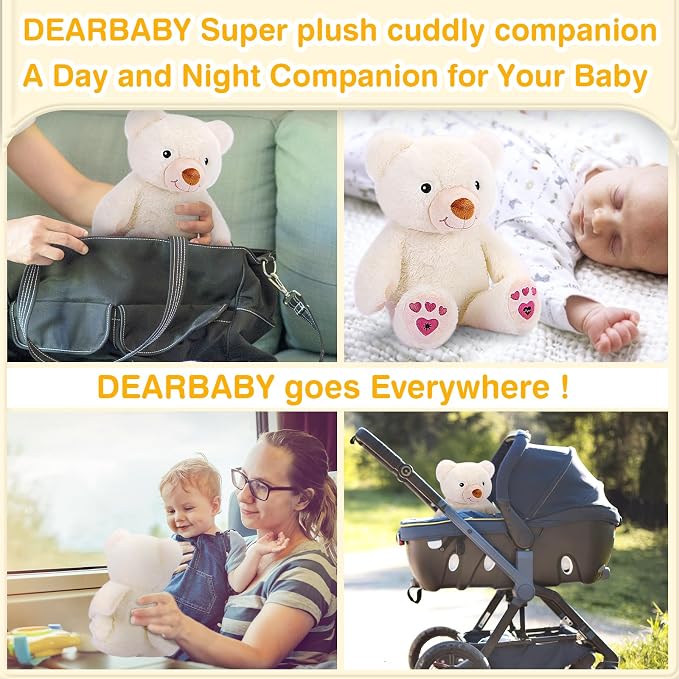 DEARBABY Baby Sleep Soother, Newborn Essentials, Baby Christmas Girl Gifts, Sound Machine for Nursery, Help Kids Go to Sleep Faster, Mother's Day Gifts