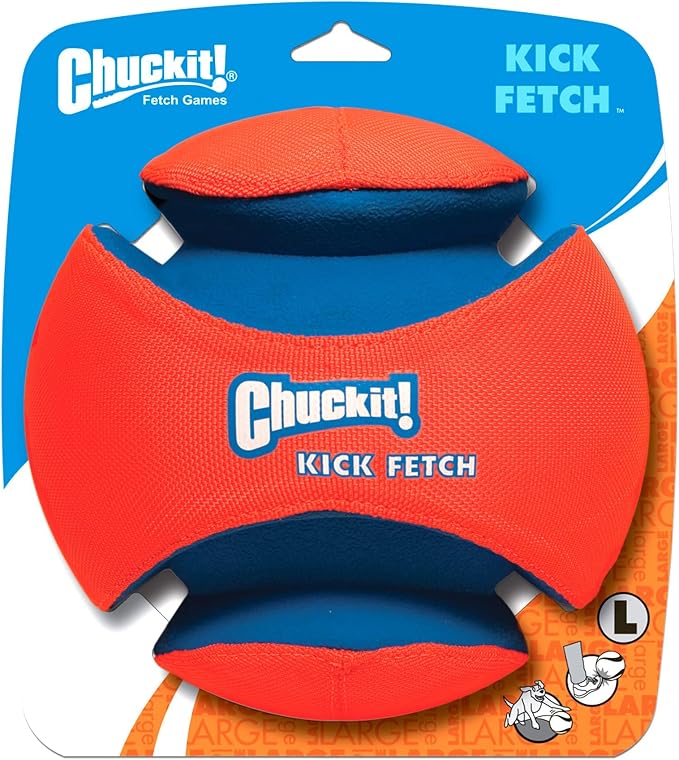 Chuckit! Kick Fetch Ball Dog Toy (Large) Fumble Fetch Dog Toy (Small)