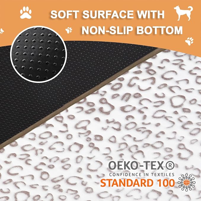 Qeils Reusable Puppy Pads, 2 Pack Washable Pee Pads for Dogs, Waterproof Non Slip Wee Wee pad, Absorbent and Leakproof Training Mats for Potty, Crate, Playpen, Bed, Sofa, 16"x 30"
