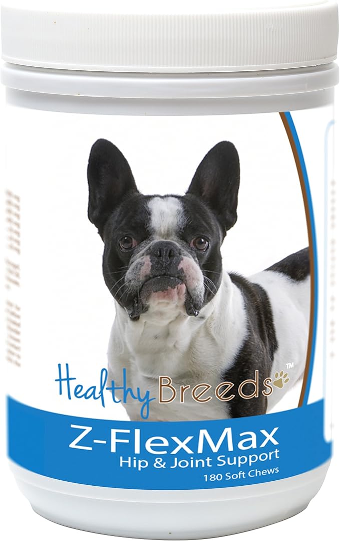 Healthy Breeds French Bulldog Z-Flex Max Dog Hip and Joint Support 180 Count