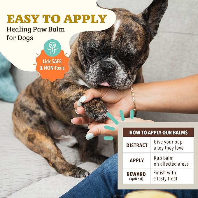 Natural Dog Company PAWDICURE Bundle, Paw Soother + PawTection Dog Paw Balms, Protect and Heal Dry, Cracked Dog Paw Pads, Organic, All Natural Ingredients, 2oz Tins